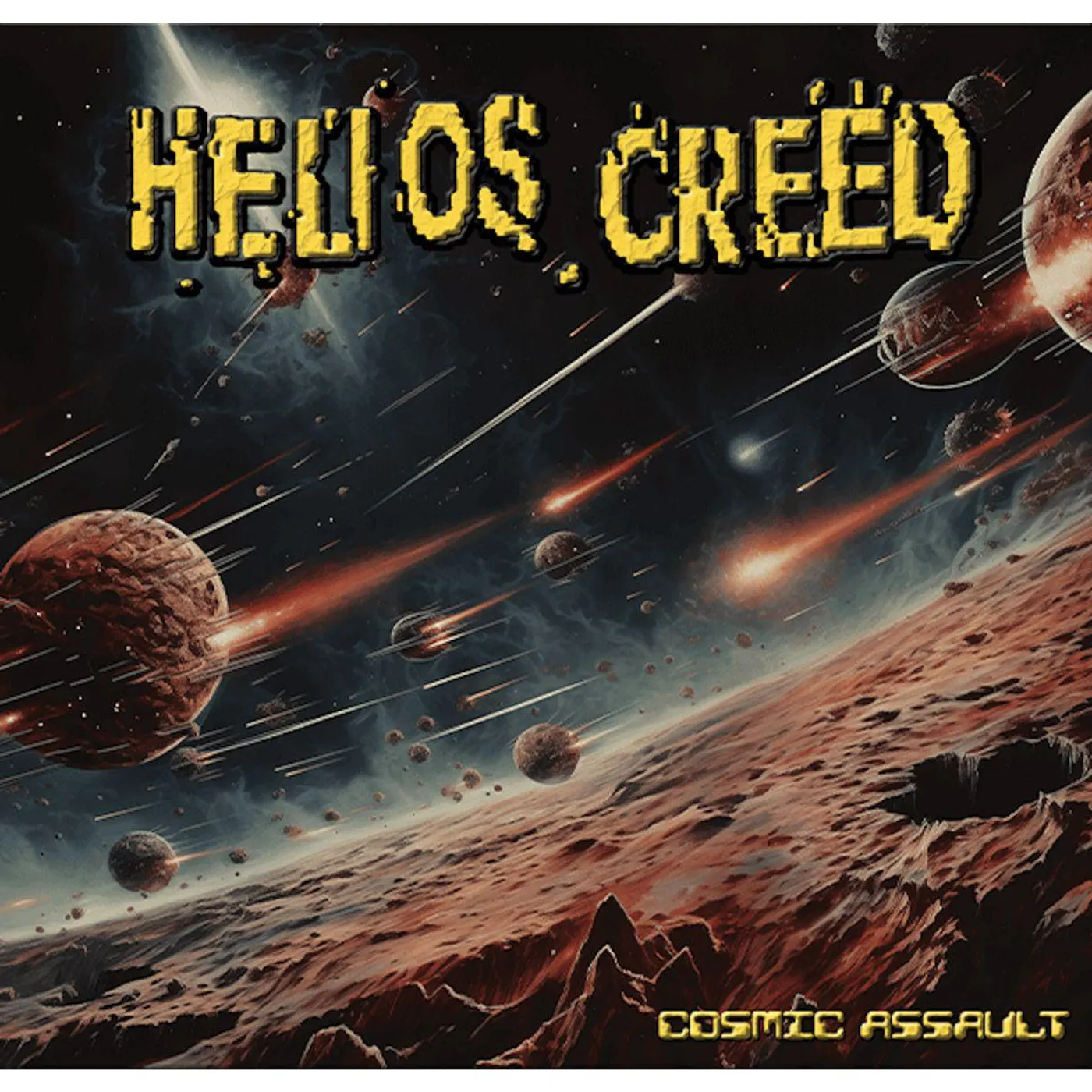 Helios Creed Cosmic Assault (Red) Vinyl Record