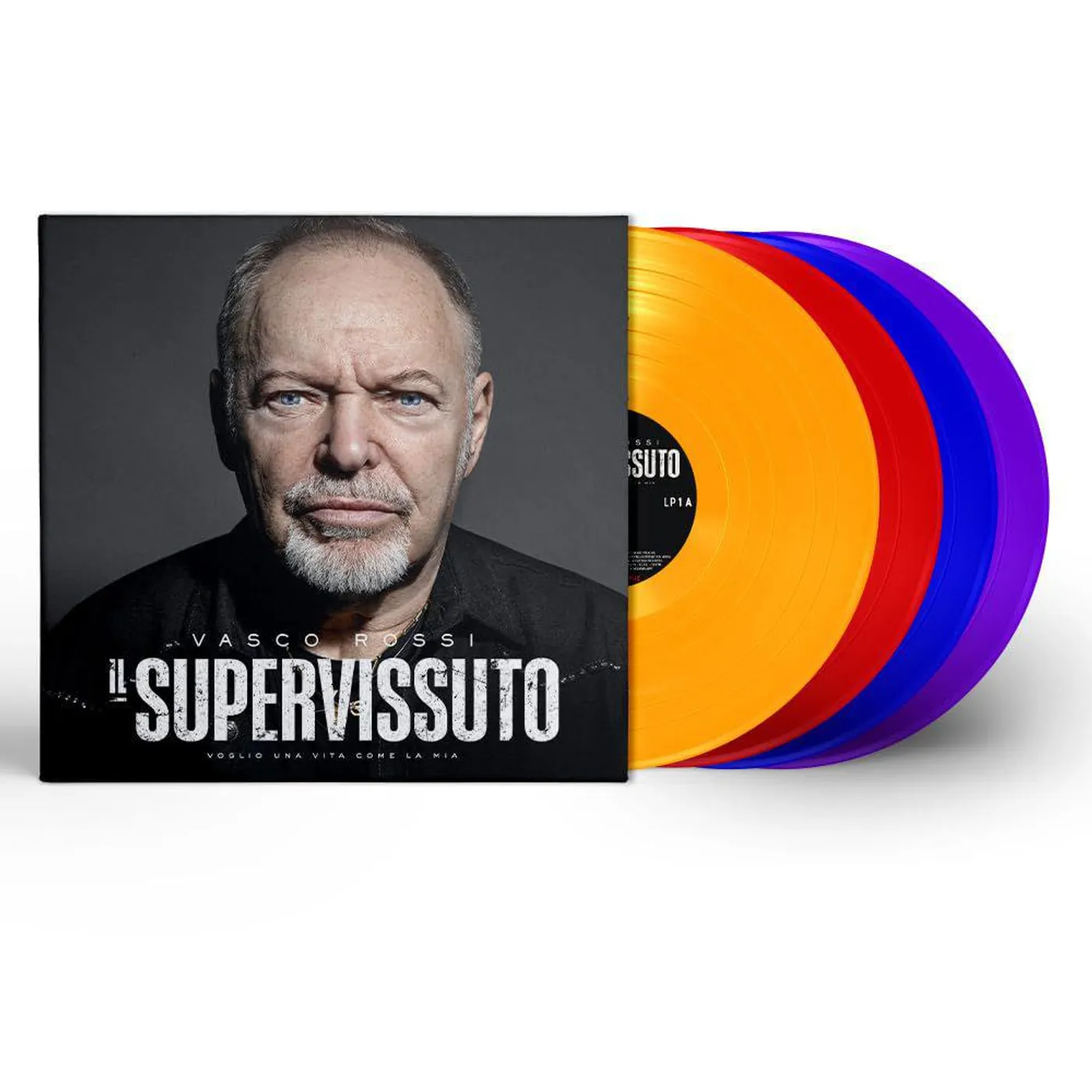 Vasco Rossi II Supervissuto  (4LP Box Set/Orange, Red, Blue & Purple Vinyl)