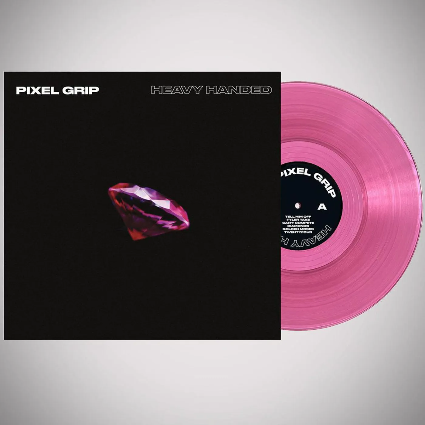 Pixel Grip HEAVY HANDED - PINK Vinyl Record