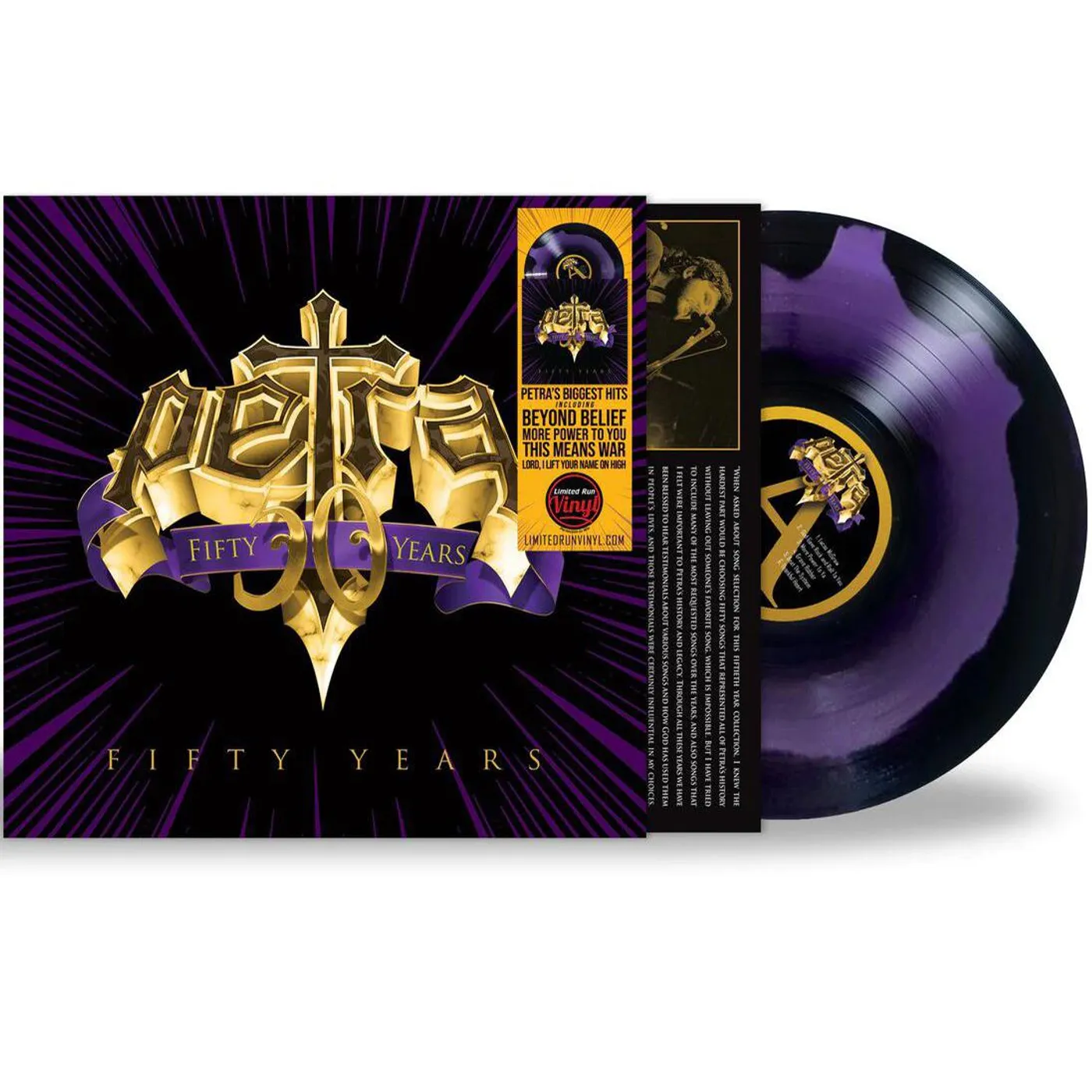 Petra Fifty Years (Black/Purple Swirl) Vinyl Record
