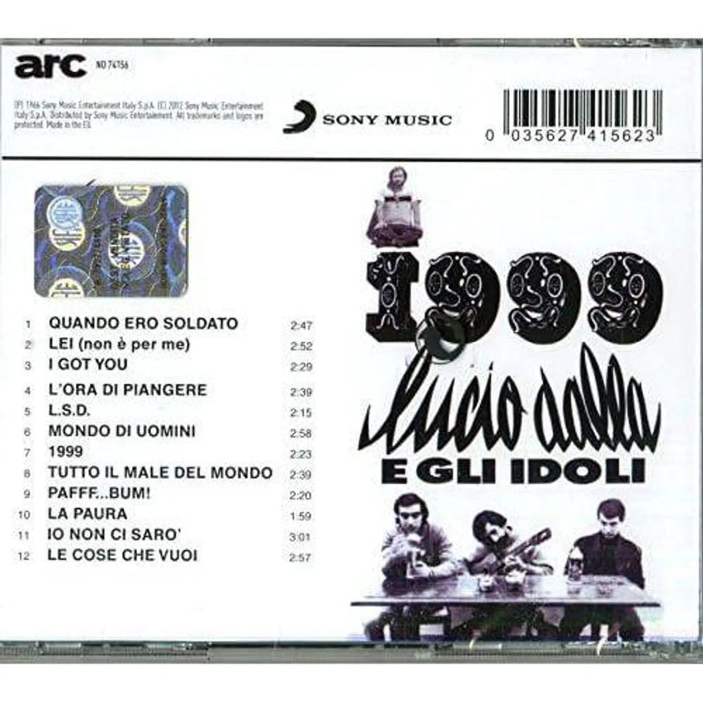 Lucio Dalla 1999 Vinyl Record