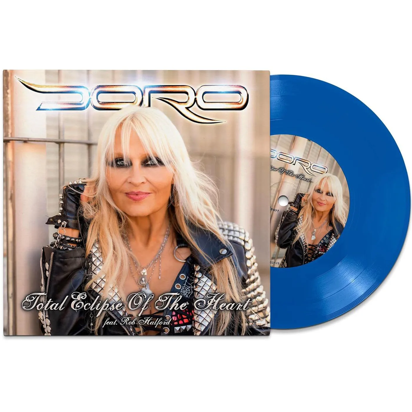 Doro Total Eclipse Of The Heart - Blue 7" Vinyl Record