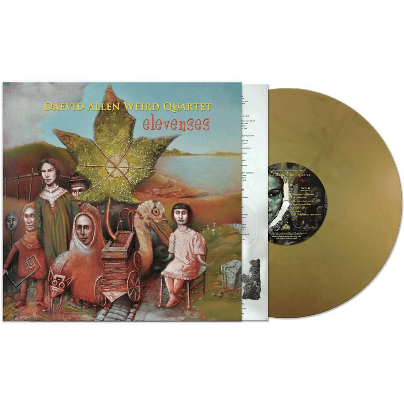 Daevid Allen Weird Quartet Elevenses (Gold) Vinyl Record