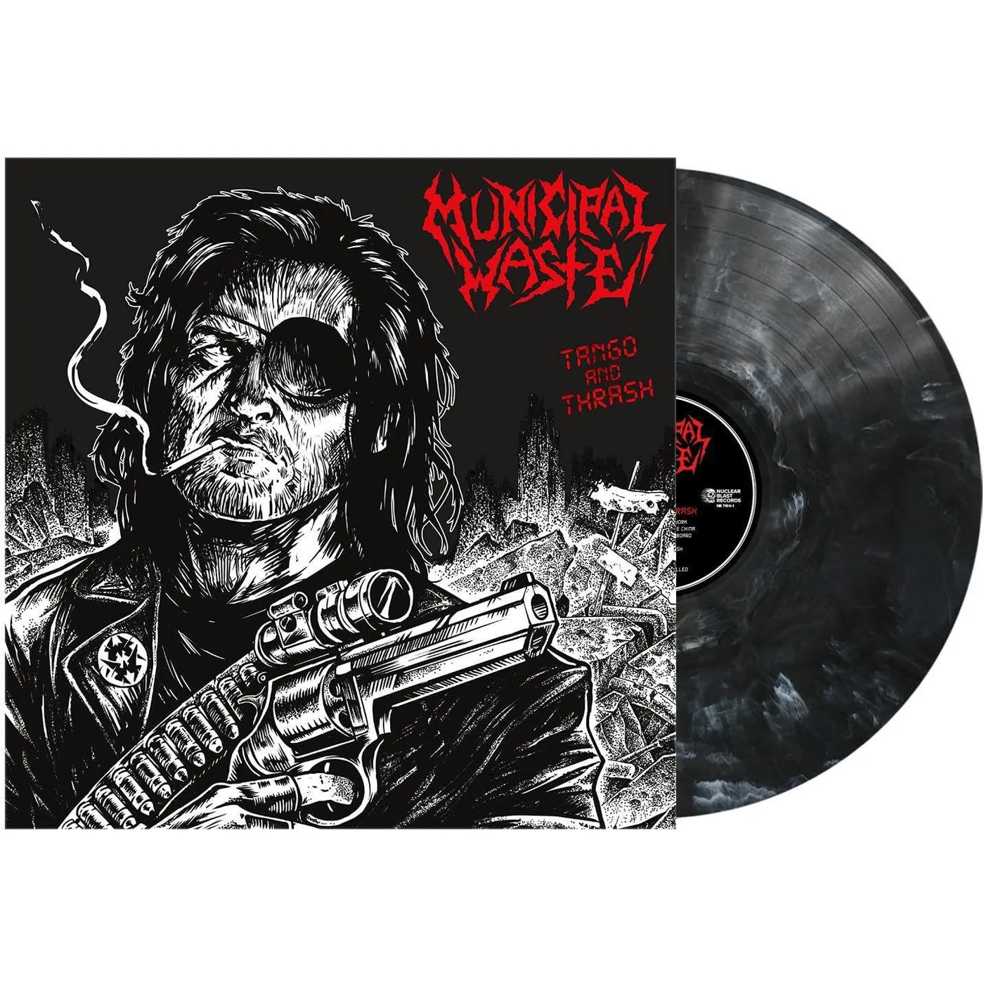 Municipal Waste Tango & Thrash (Black & White Marble) Vinyl Record