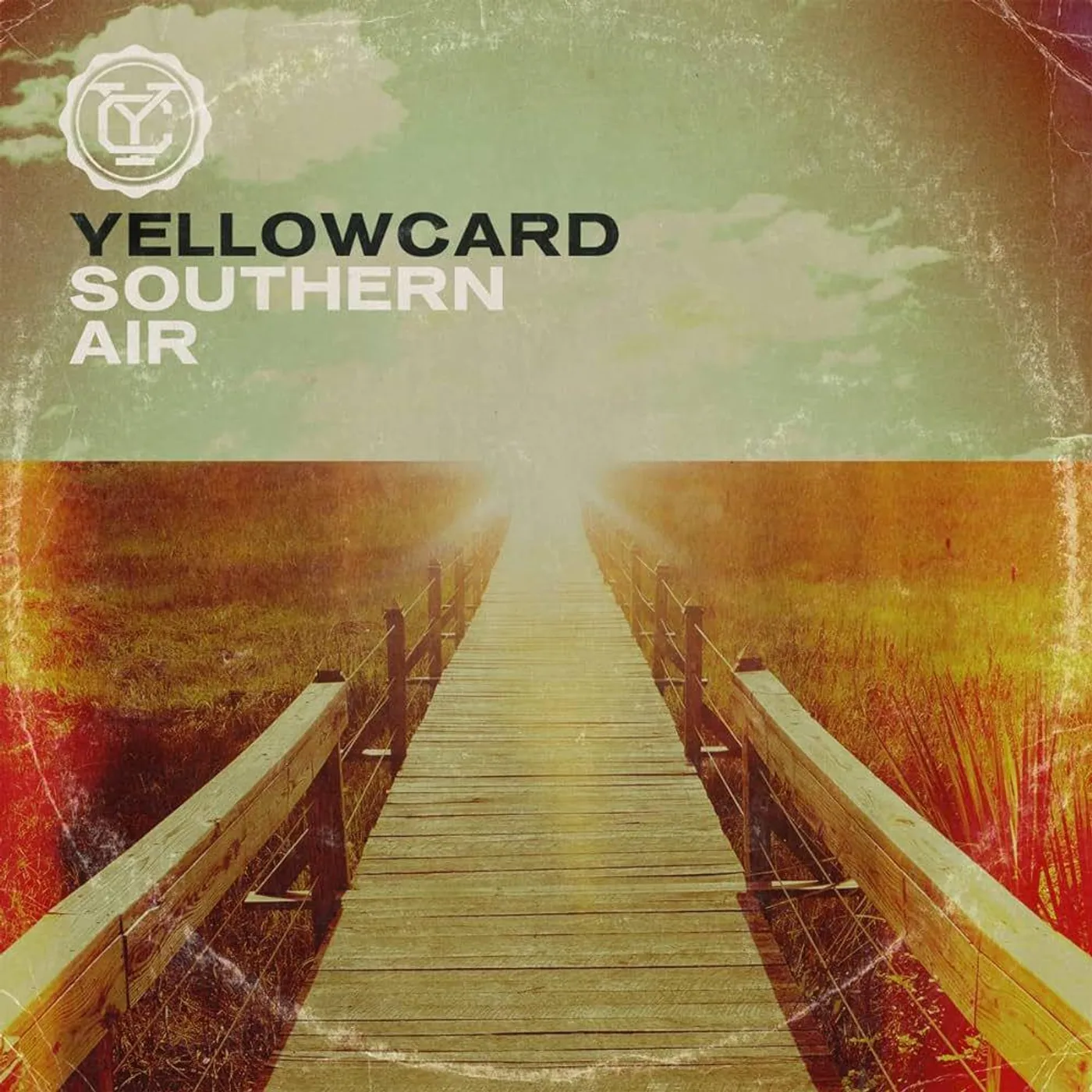 Yellowcard Southern Air (Green and Red Swirl) Vinyl Record