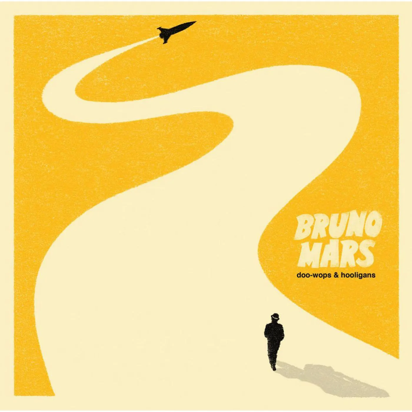 Bruno Mars Doo-Wops & Hooligans (Yellow w/ Black Splatter) Vinyl Record