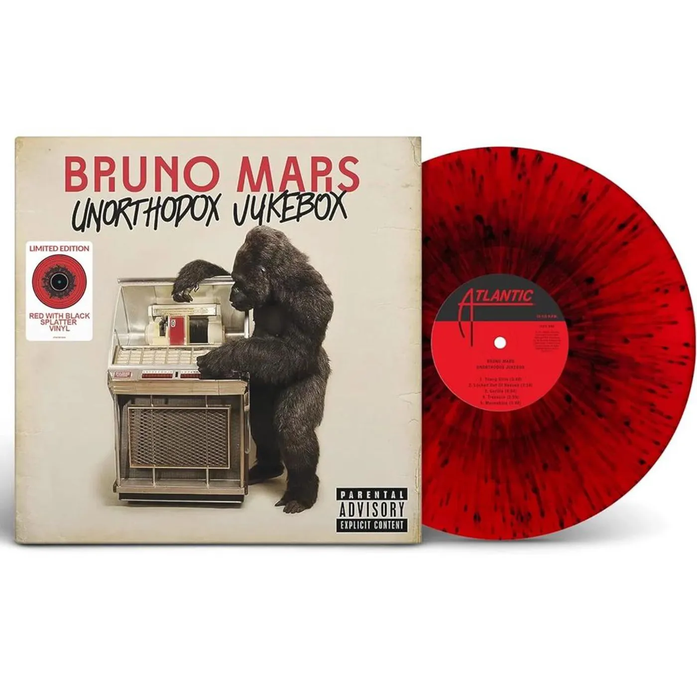 Bruno Mars Unorthodox Jukebox (Red Splatter) Vinyl Record