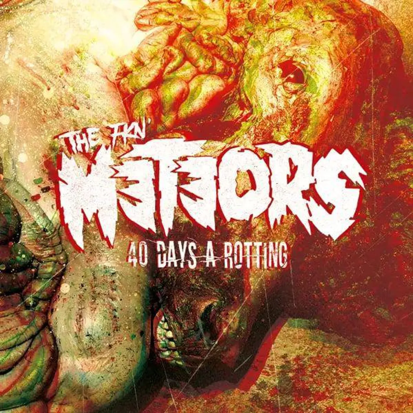 The Meteors 40 DAYS A ROTTING Vinyl Record