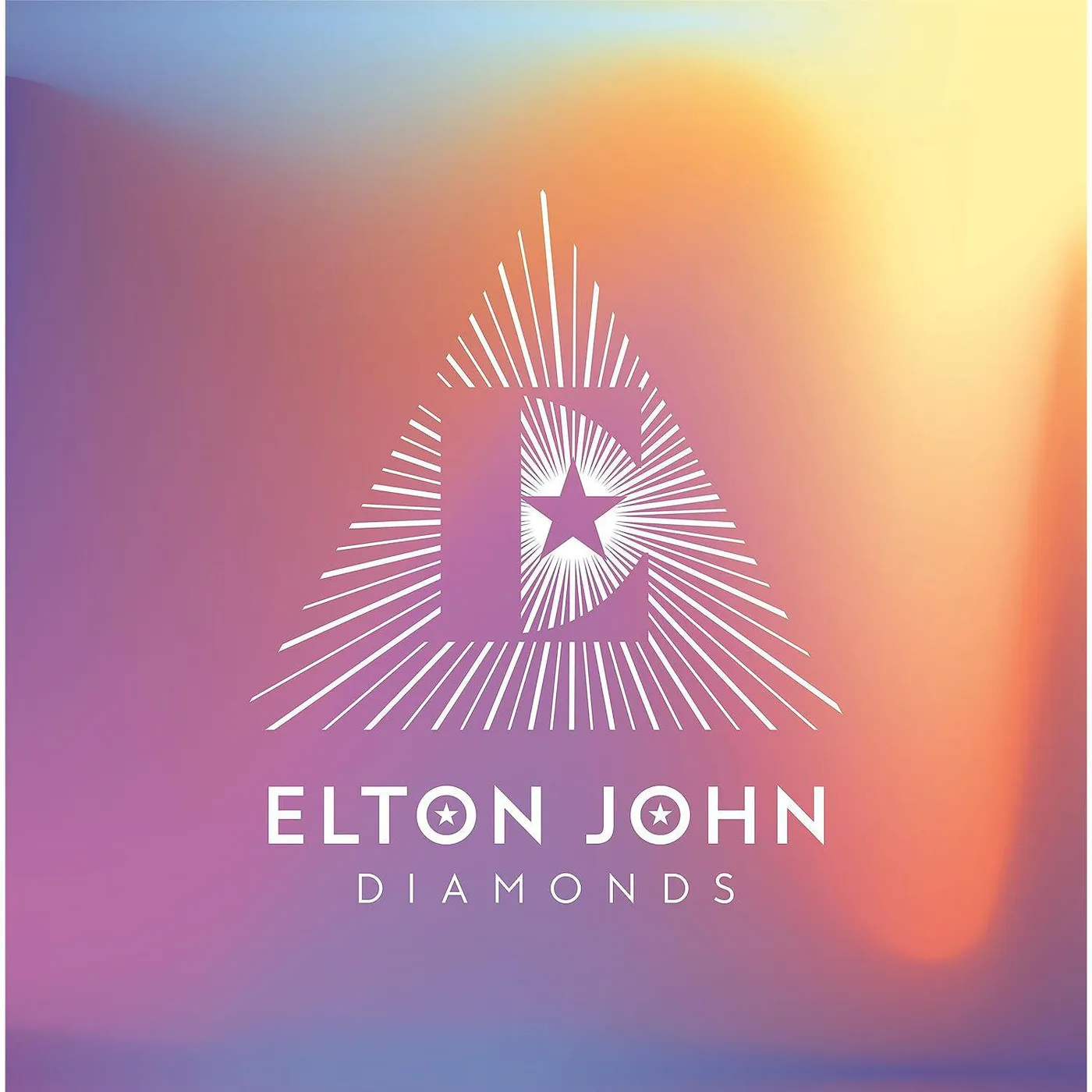 Elton John Diamonds: Pyramid Edition (Purple / Cream Merge) Vinyl Record