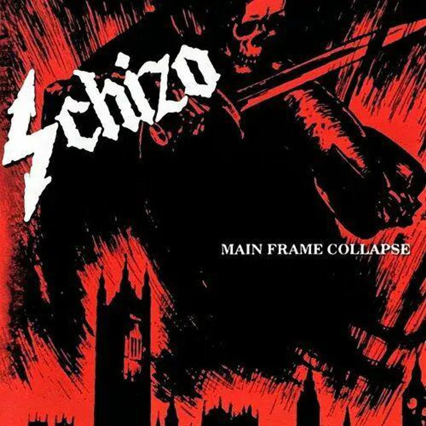 Schizo Main Frame Collapse - (Limited Edition White & Red Splatter) Vinyl Record