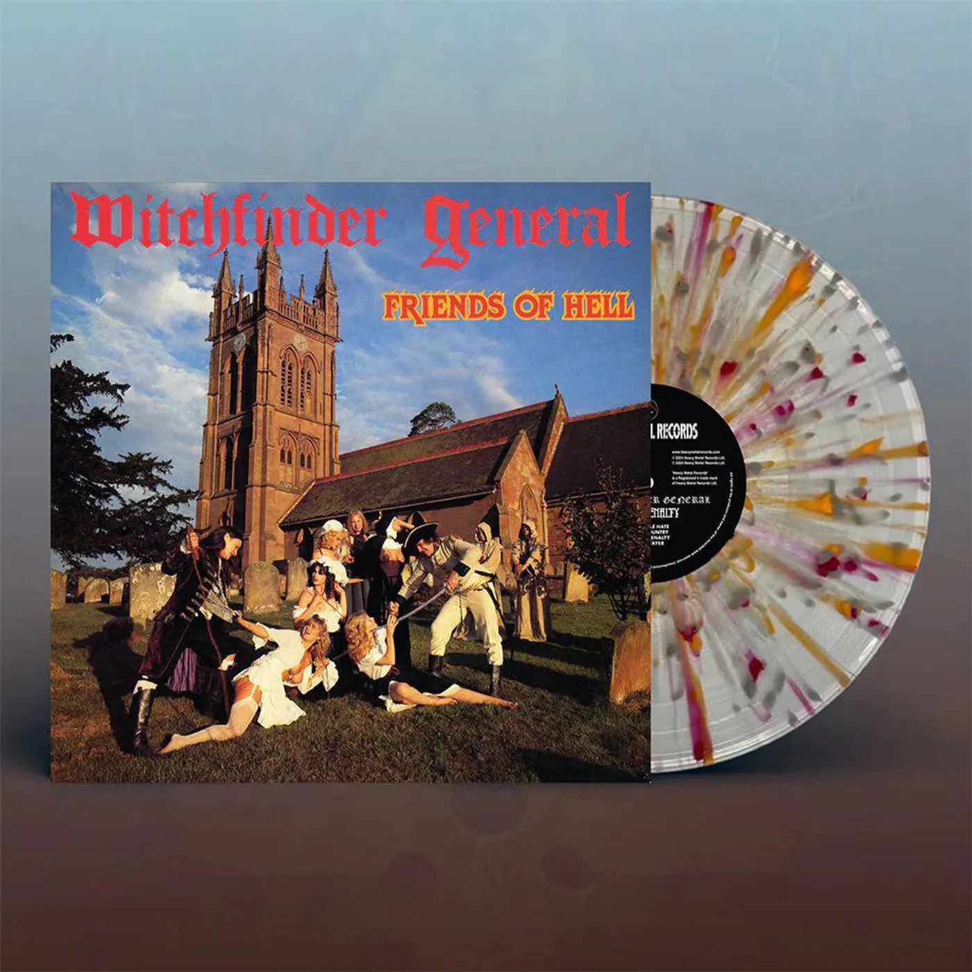 Witchfinder General Friends Of Hell (Red, Orange, White, Splatter) Vinyl Record