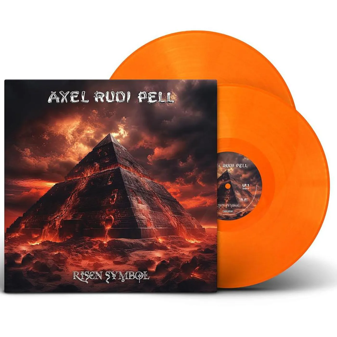 Axel Rudi Pell Risen Symbol - Gatefold Sleeve, Neon Orange Vinyl Record