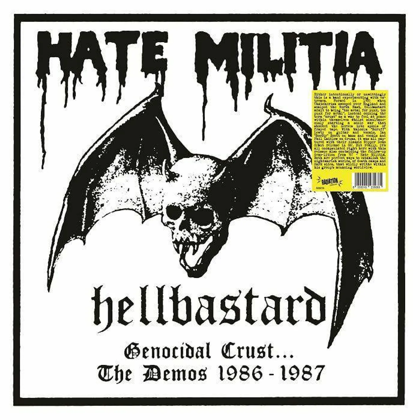 Hellbastard GENOCIDAL CRUST: THE DEMOS 1986-1987 Vinyl Record