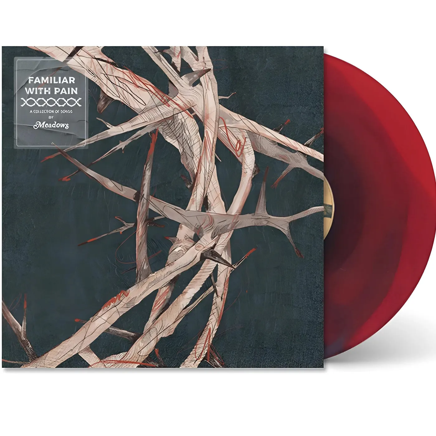 Meadows Familiar With Pain (Red, Limited Edition) Vinyl Record