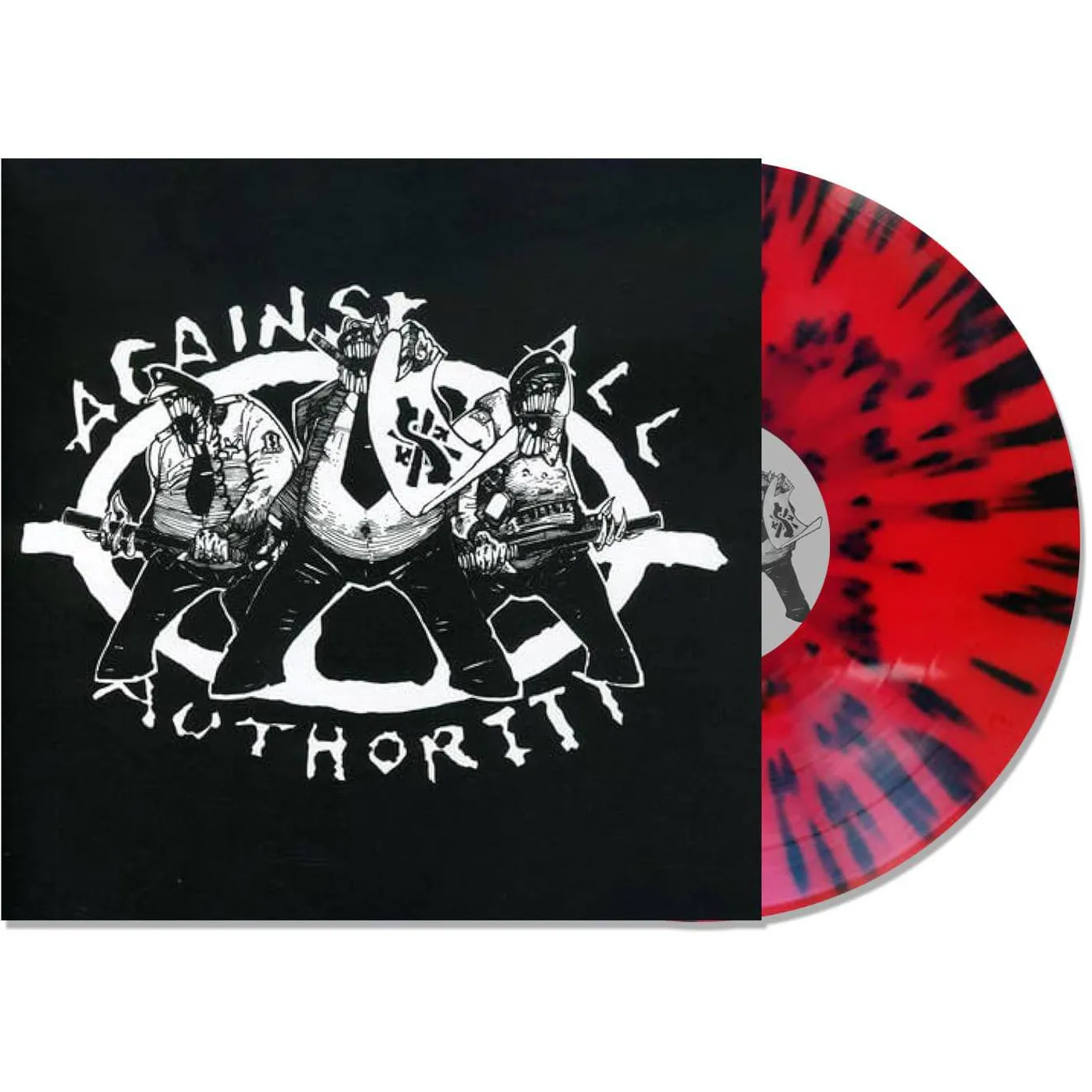 Against All Authority 24 Hour Roadside Resistance - Red w/ Black Splatter [Explicit Content] Vinyl Record