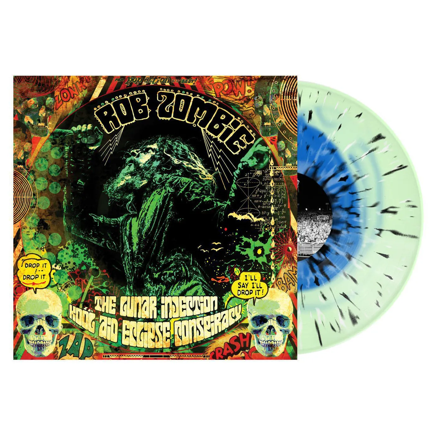 Rob Zombie Lunar Injection Kool Aid Eclipse Conspiracy (Blue in Bottle Green) Vinyl Record