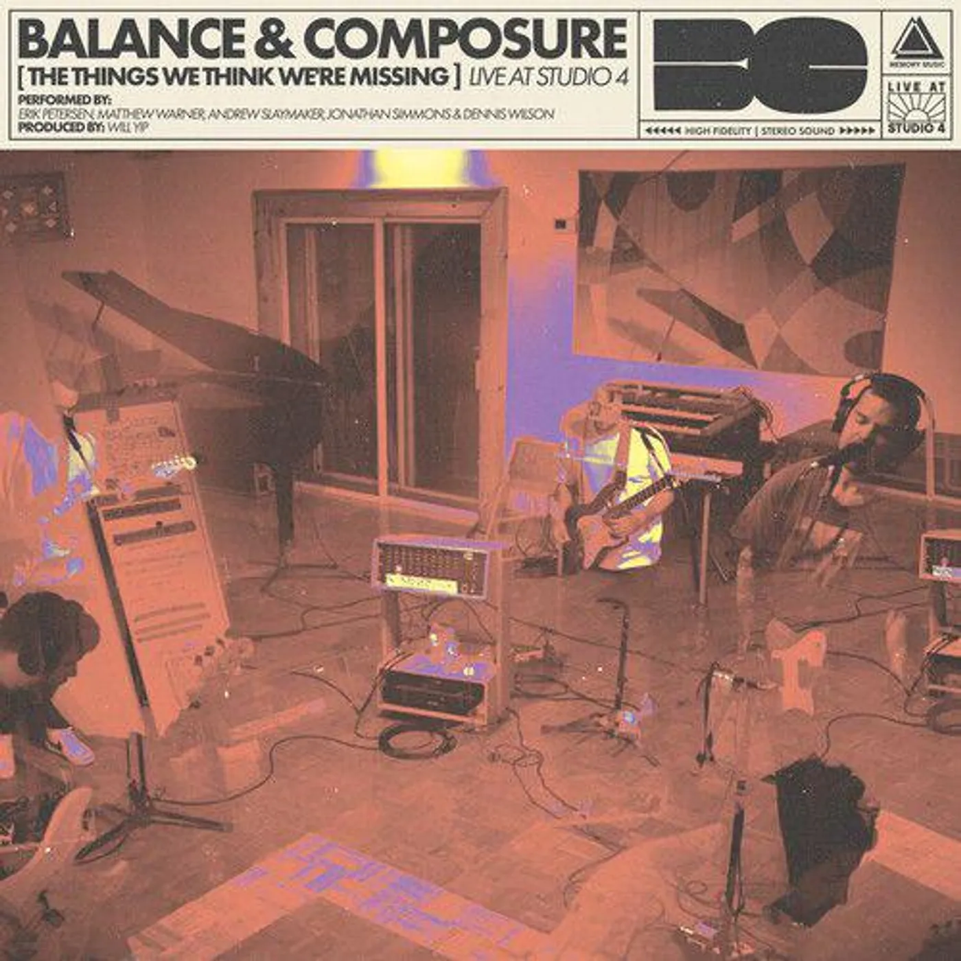 Balance And Composure Things We Think We're Missing Live At Studio 4 (Pink/Purple) Vinyl Record