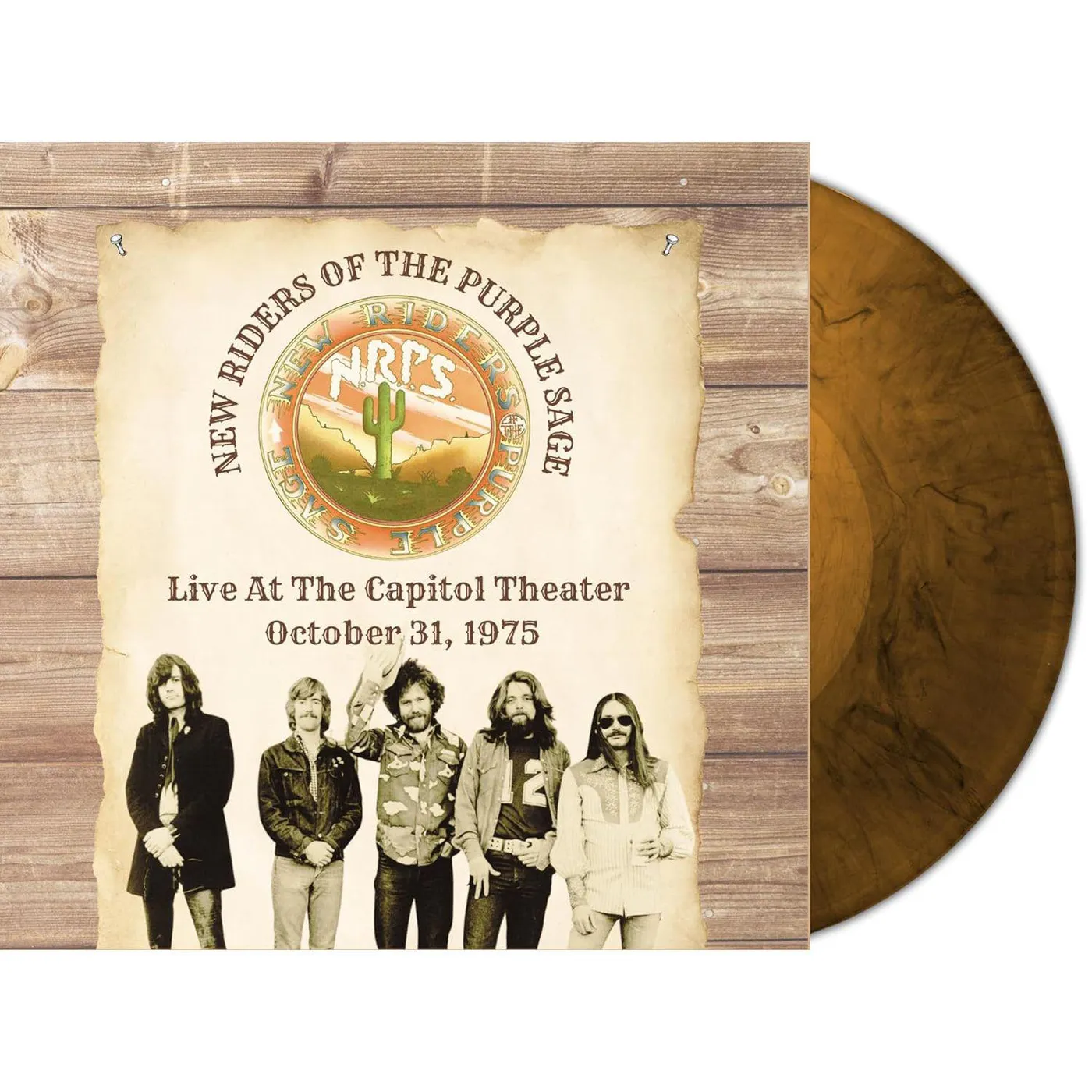 New Riders of the Purple Sage Live At The Capitol Theater - October 31 1975 (180g/Golden Brown Marbled/2LP) Vinyl Record