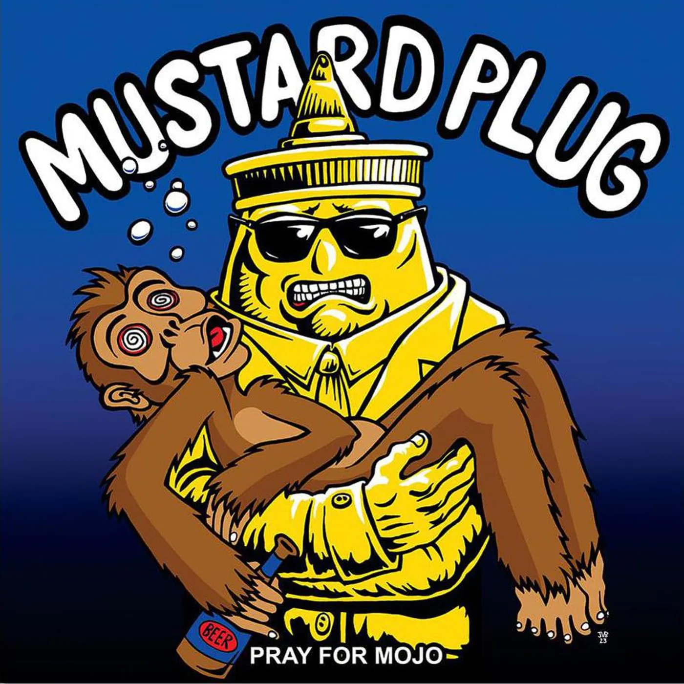 Mustard Plug Pray For Mojo 25th Anniversary (Blue) Vinyl Record