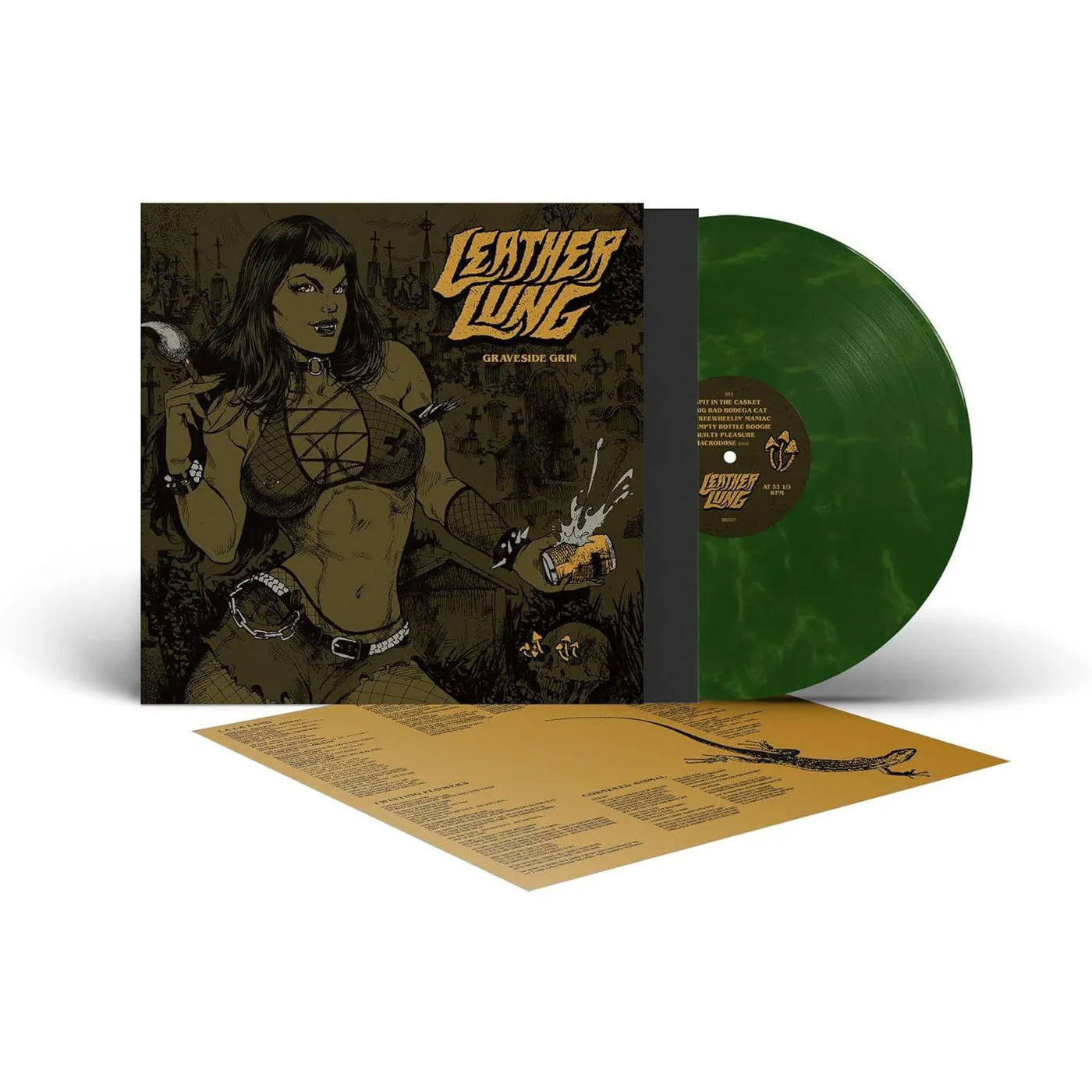Leather Lung Graveside Grin (OFGV) (Green) Vinyl Record