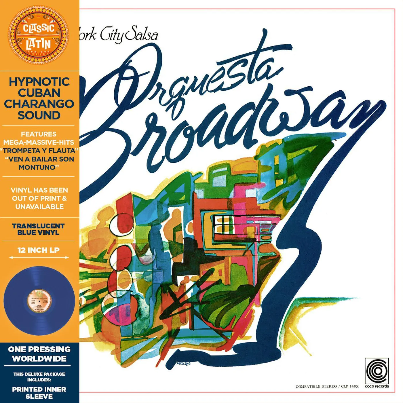 Orquestra Broadway New York City Salsa (Blue/Remastered/Reissue) Vinyl Record
