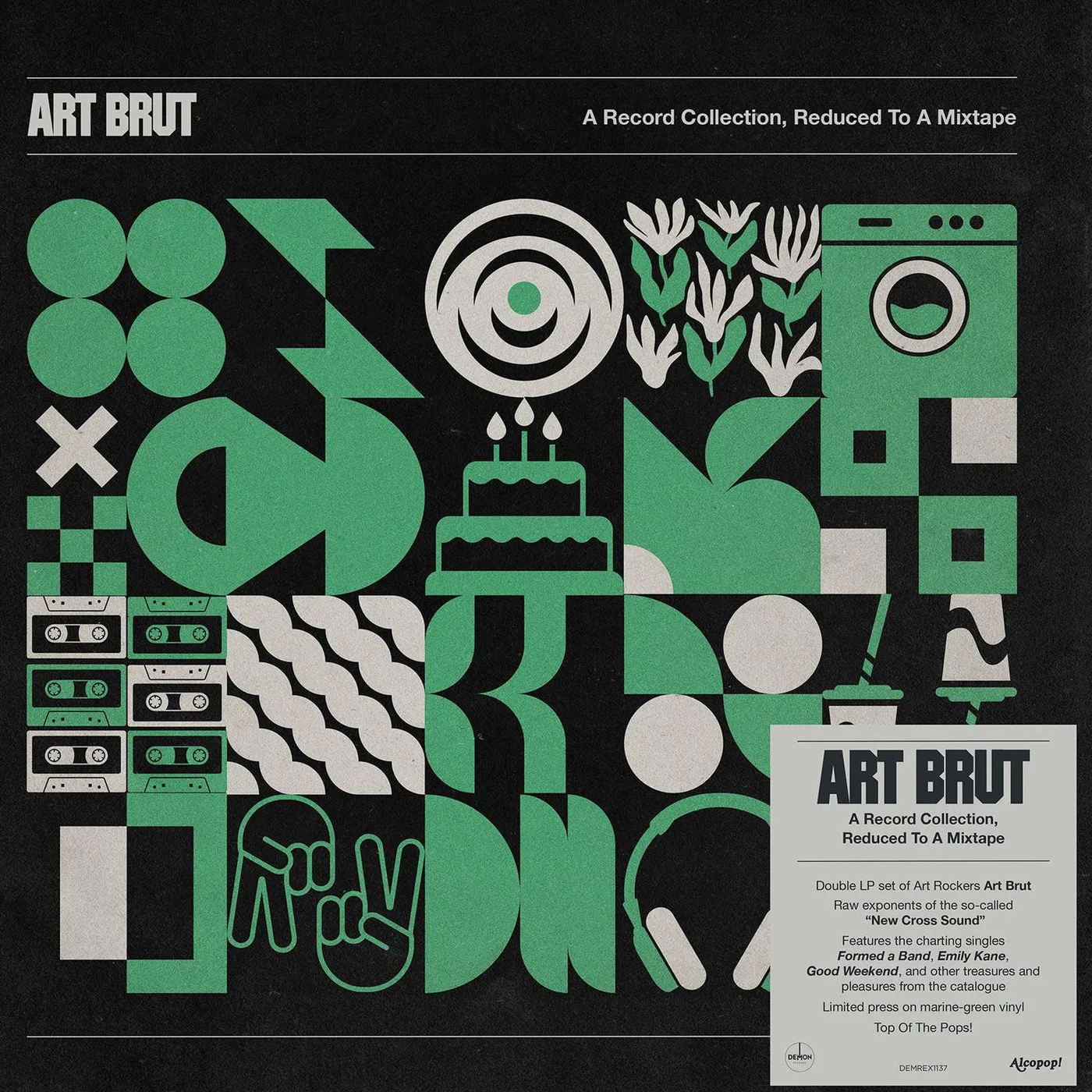 Art Brut A Record Collection, Reduced To A Mixtape (2LP/140-Gram/ Green) Vinyl Record