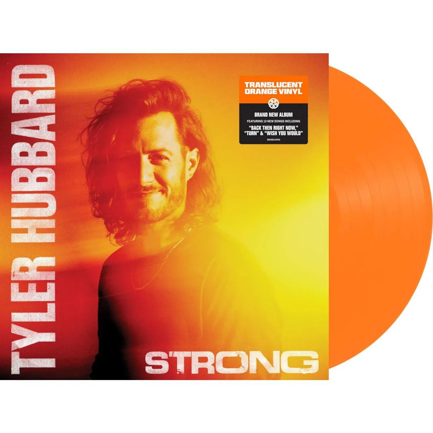 Tyler Hubbard Strong (Translucent Orange) Vinyl Record