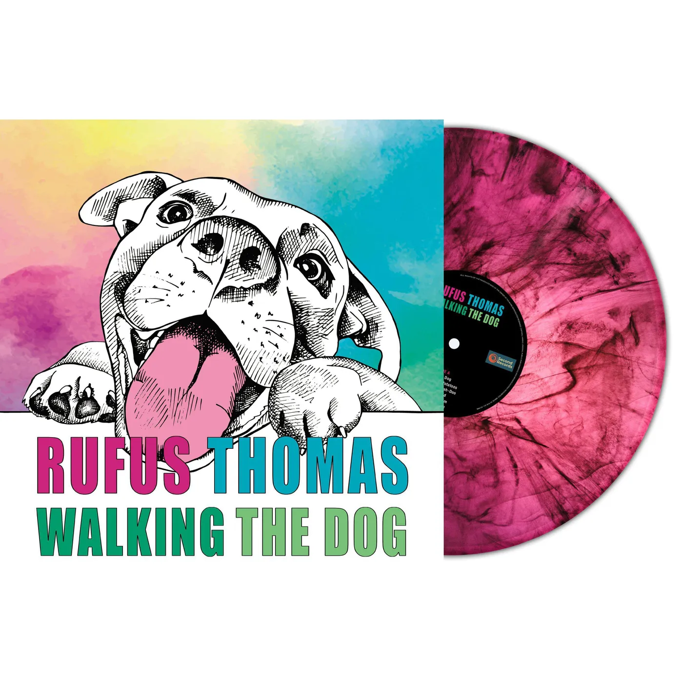Rufus Thomas Walking The Dog (Magenta Marble) Vinyl Record