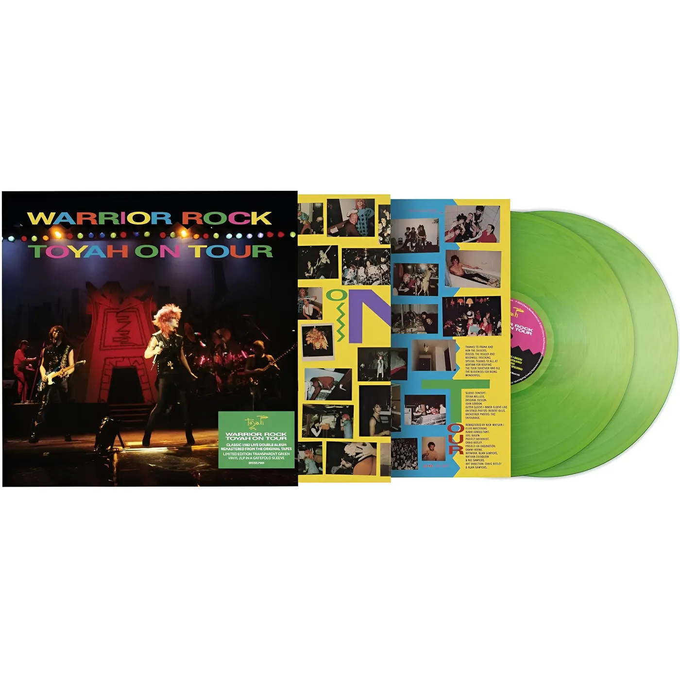 Warrior Rock - Toyah On Tour  (Transparent Green) Vinyl Record