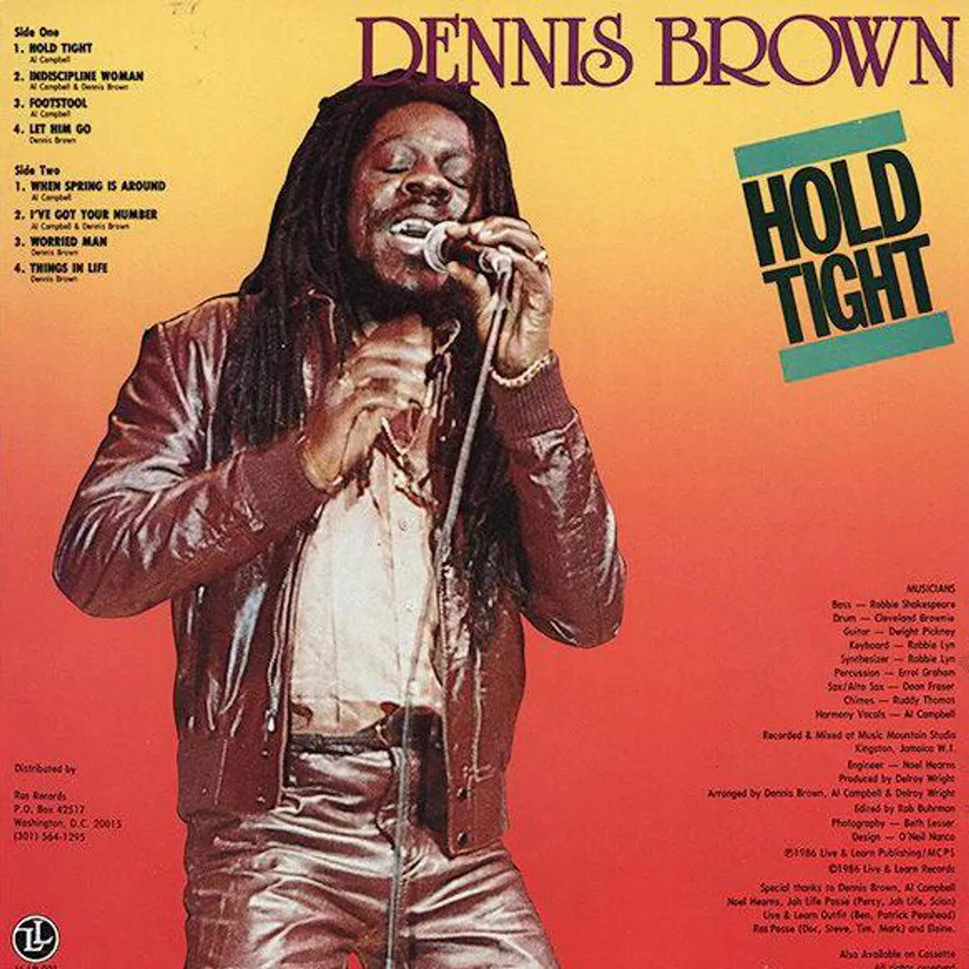 Dennis Brown Hold Tight (180 gram, Green Translucent) Vinyl Record