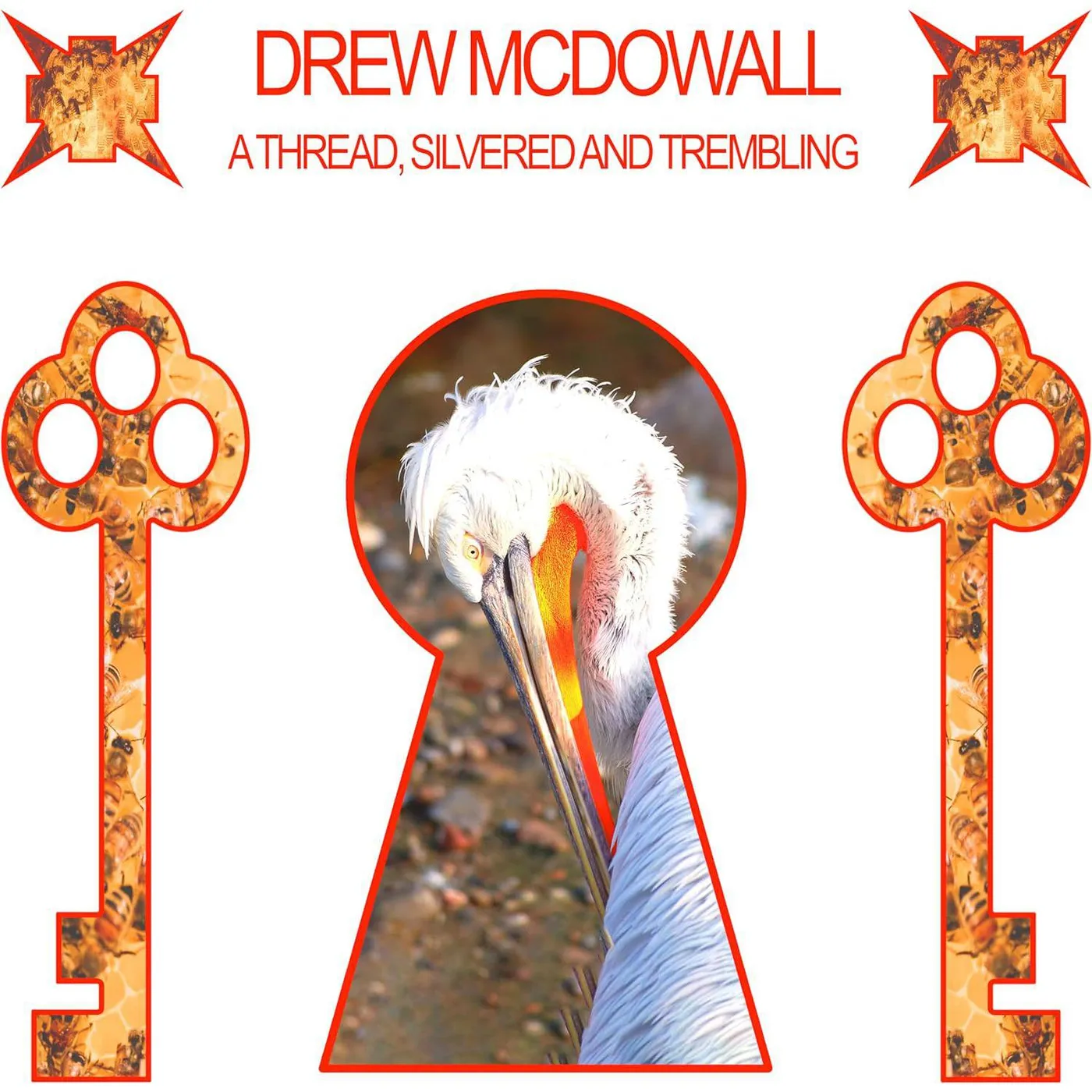 Drew McDowall Thread, Silvered And Trembling (Red ) Vinyl Record