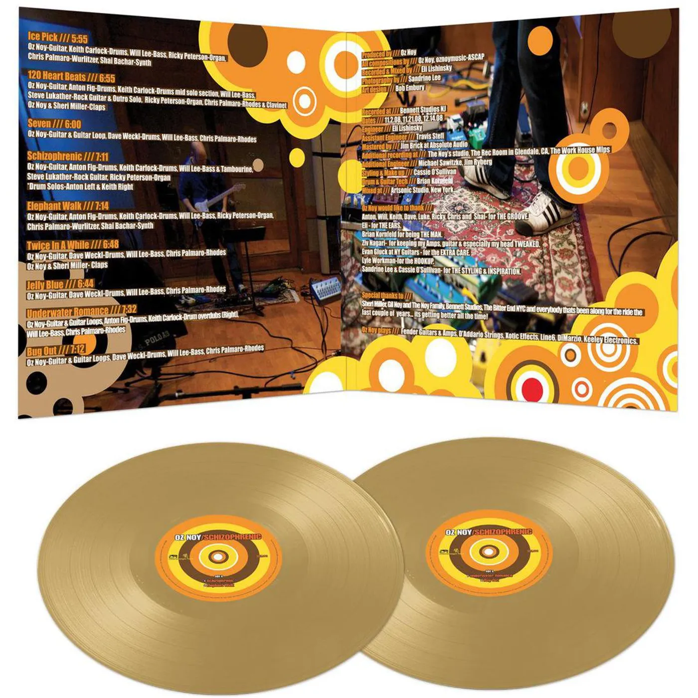Oz Noy Schizophrenic (Gold/ 2LP ) Vinyl Record