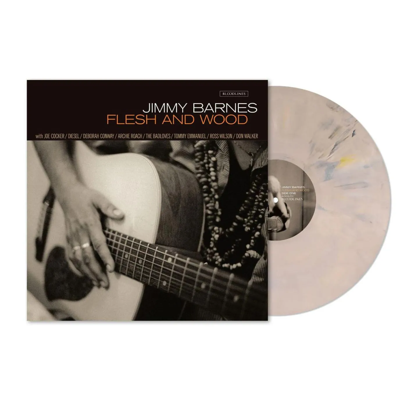 Jimmy Barnes Flesh & Wood (Sand Colored) Vinyl Record