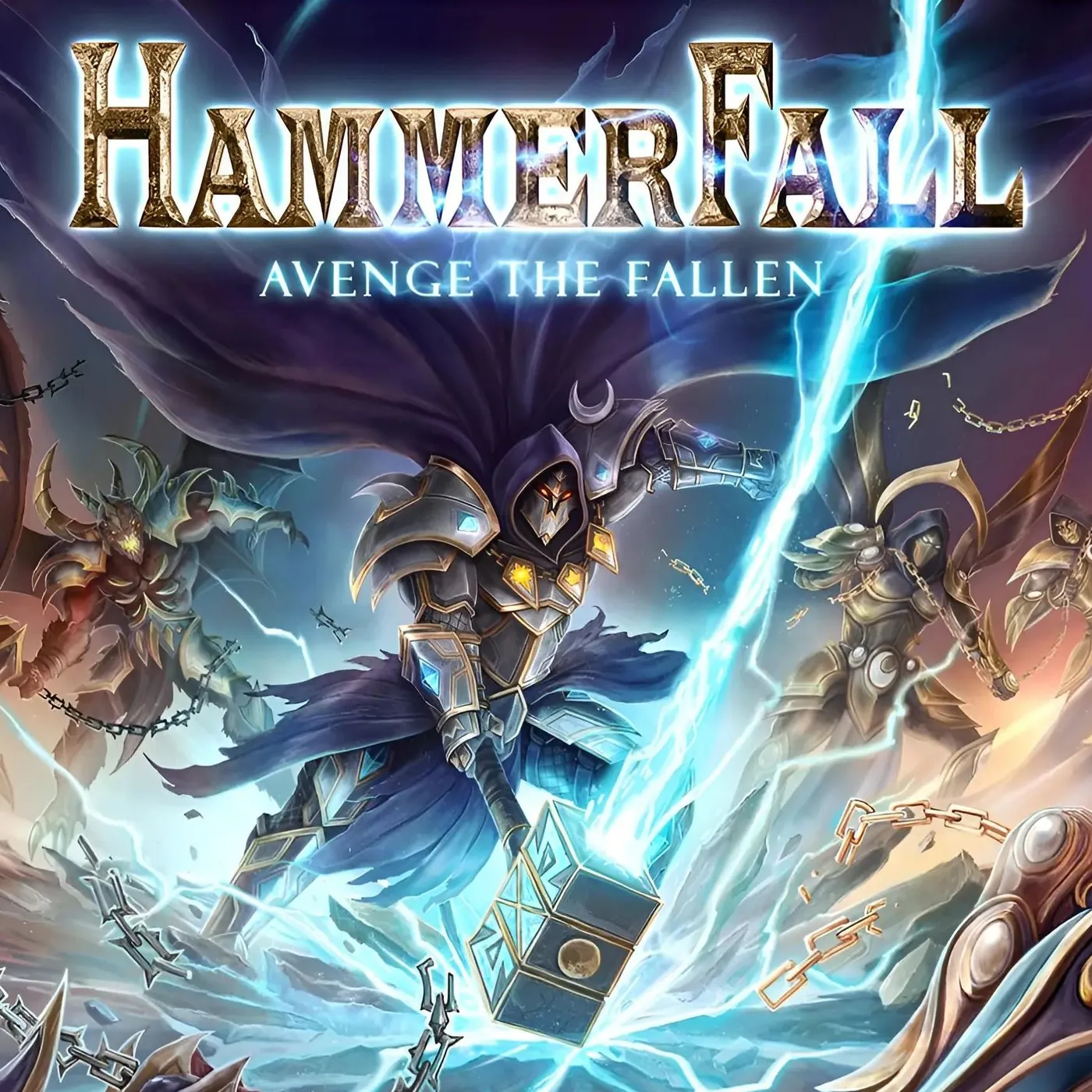 HammerFall Avenge The Fallen (Gold) Vinyl Record