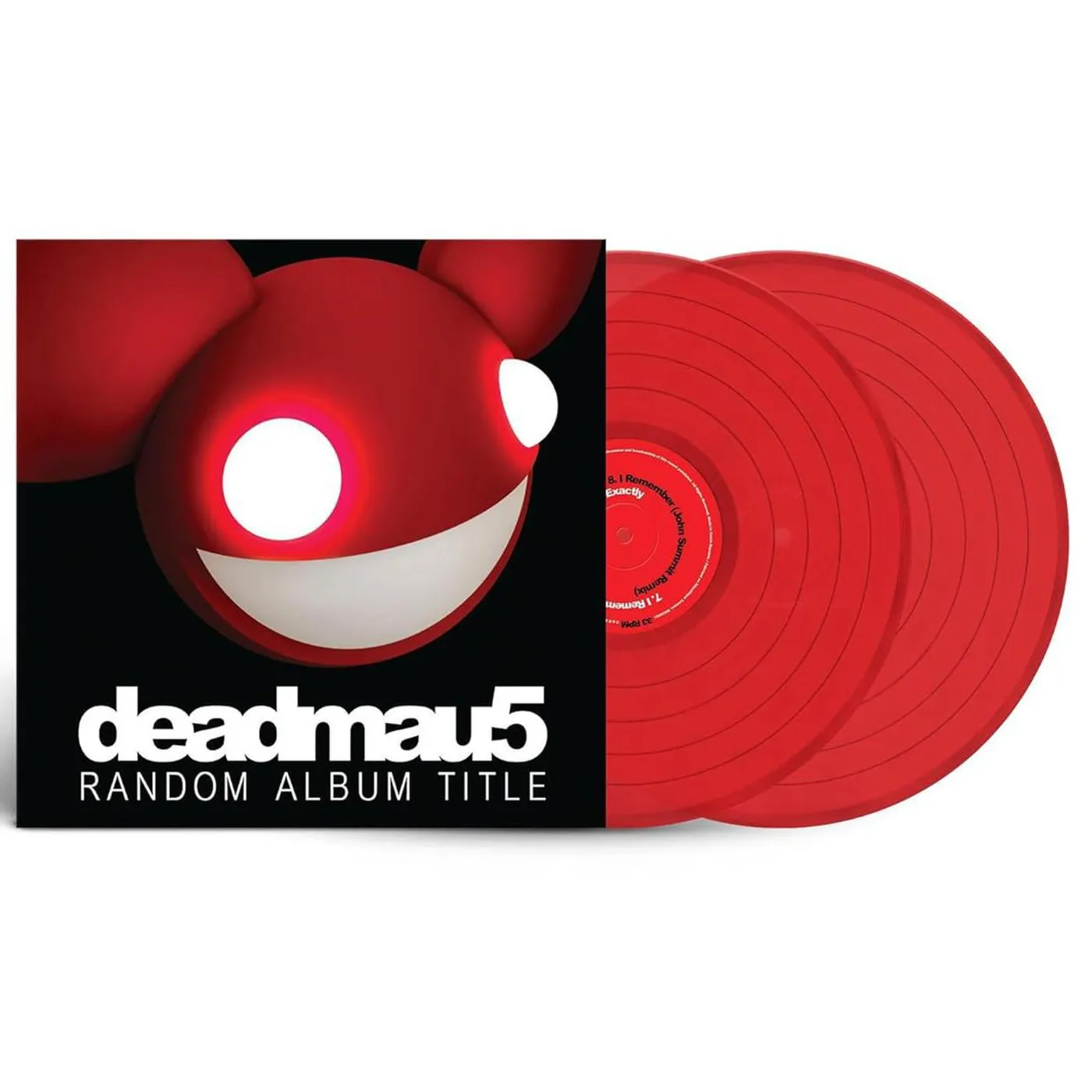 deadmau5 Random Album Title (Red Translucent) Vinyl Record