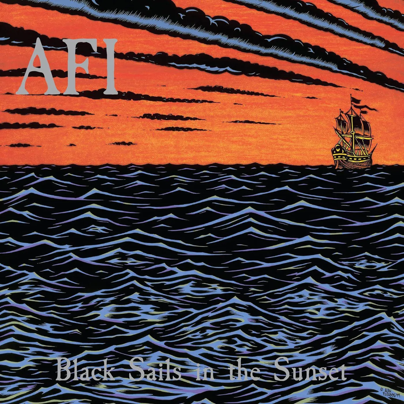 AFI Black Sails In The Sunset (25th Anniversary Edition/Neon Orange) [Explicit Content] Vinyl Record