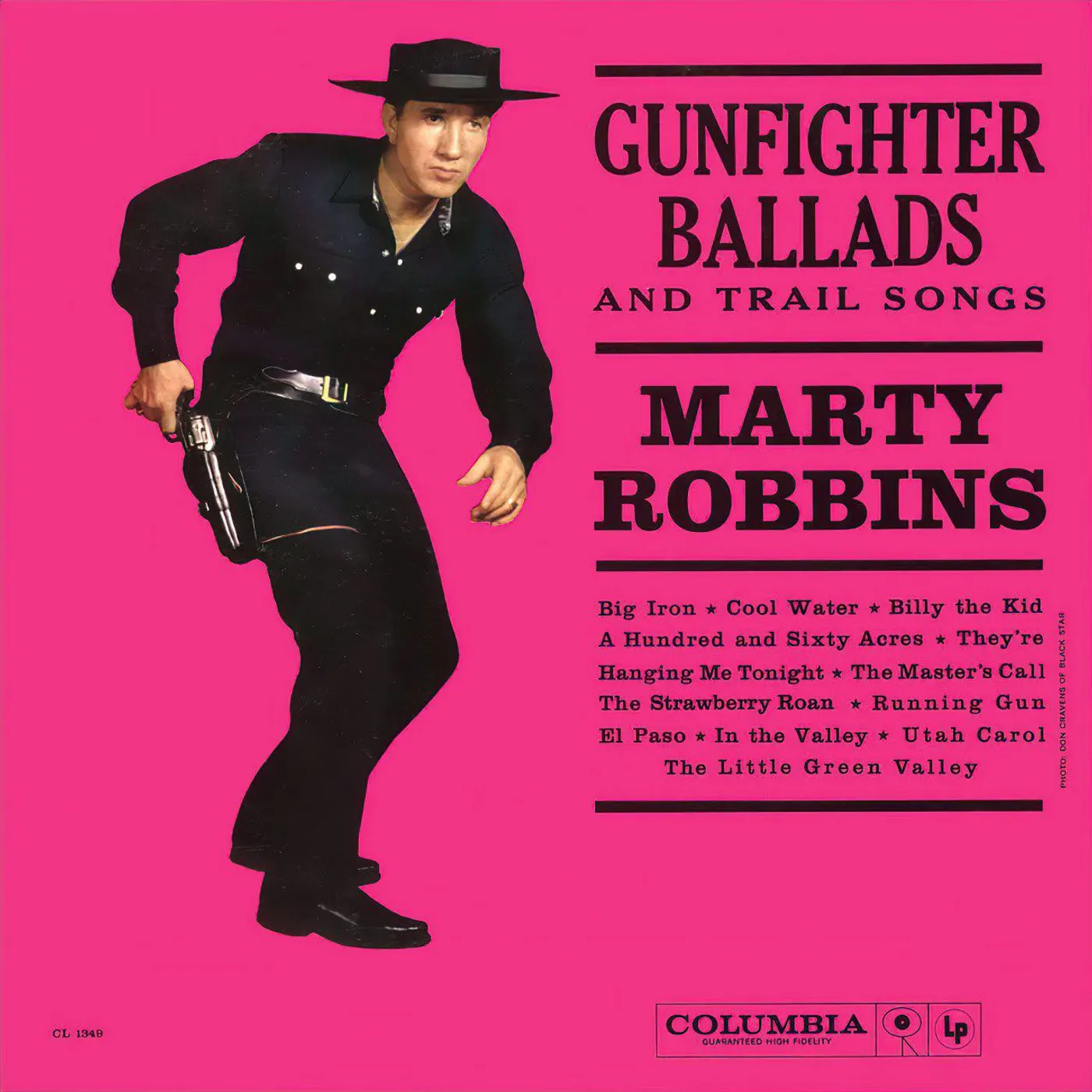 Marty Robbins Sings Gunfighter Ballads And Trail Songs (Red & Silver) Vinyl Record