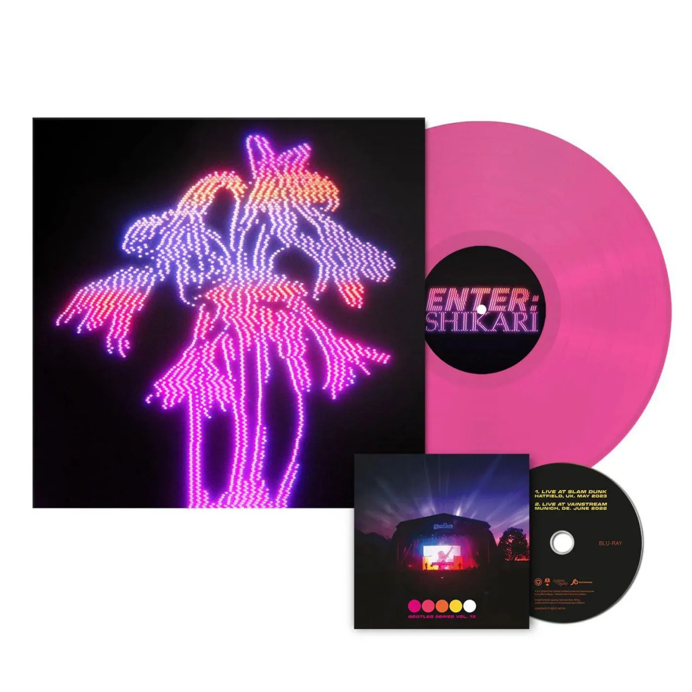 Enter Shikari Dancing On The Frontline (Neon Pink + Blu-Ray) Vinyl Record