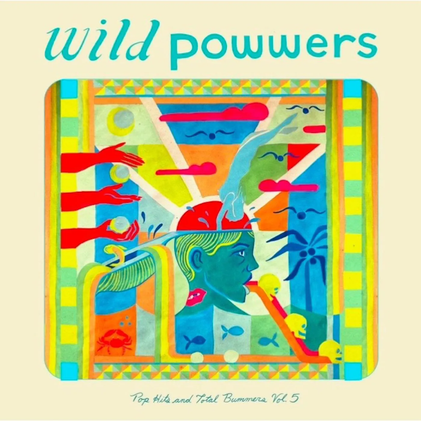 Wild Powwers Pop Hits & Total Bummers 5 (Green) Vinyl Record