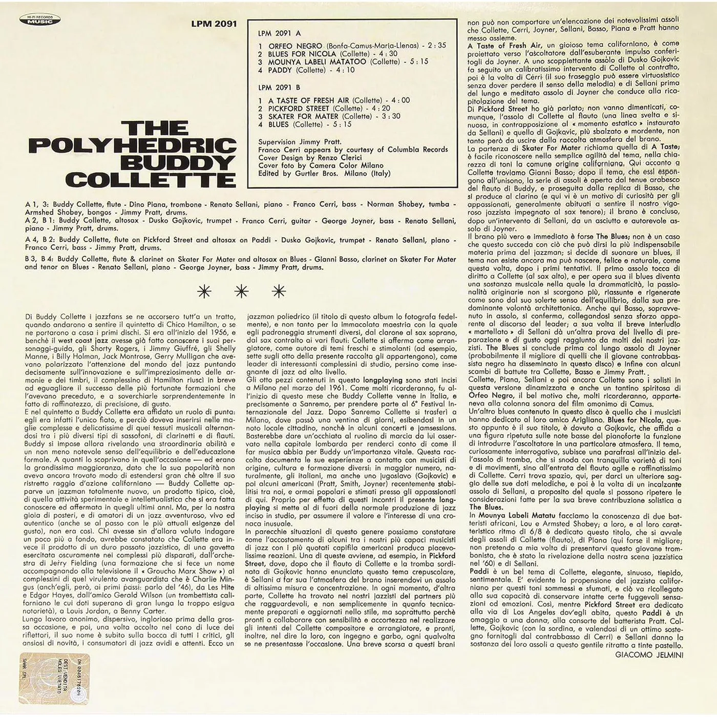 Polyhedric Buddy Collette Vinyl Record