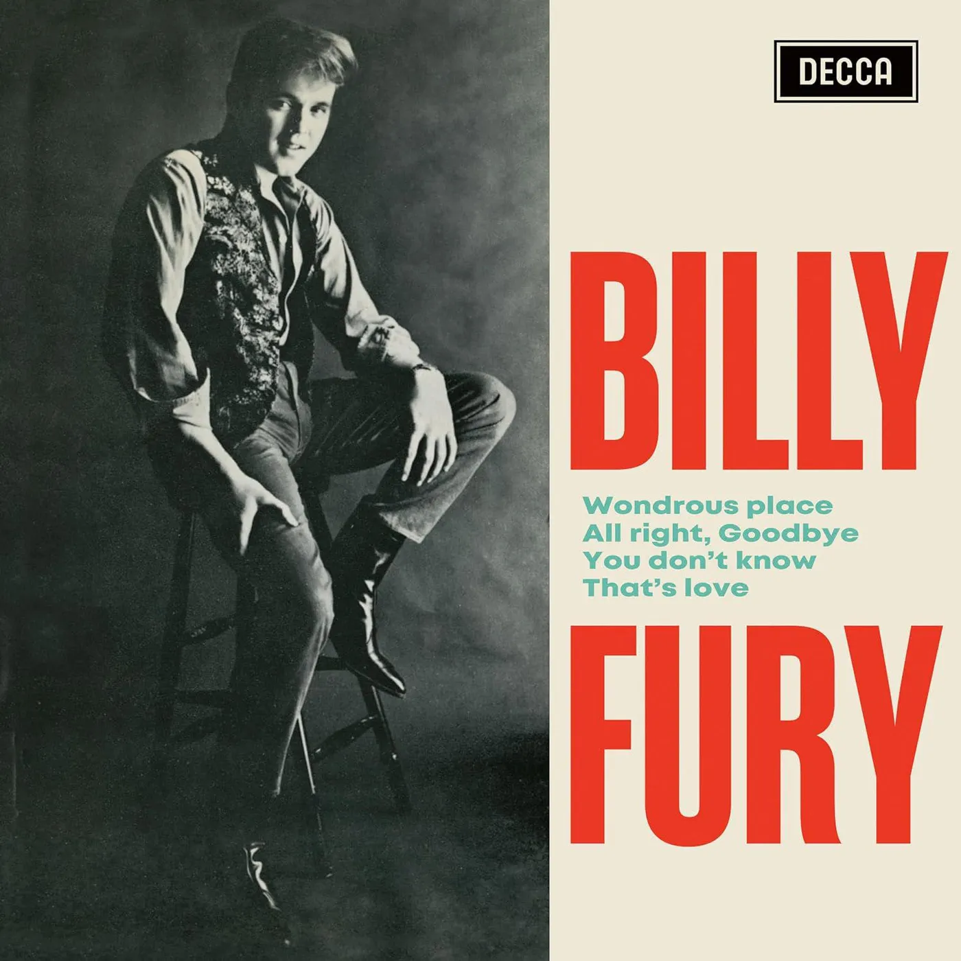 Billy Fury Wonderous Place Vinyl Record