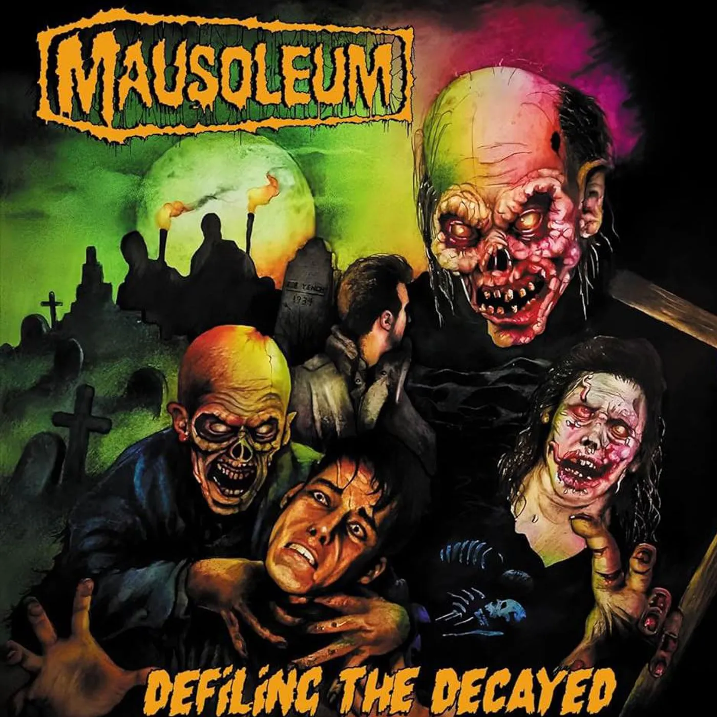 Mausoleum Defiling The Decayed ( Green, Limited Edition) Vinyl Record