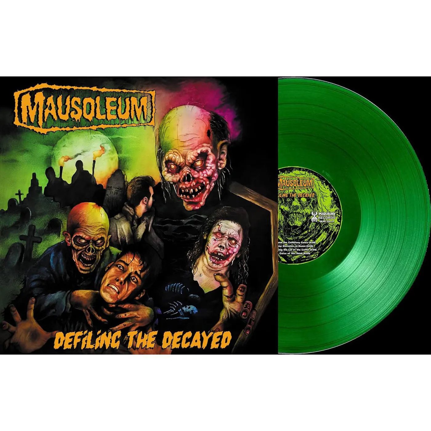Mausoleum Defiling The Decayed ( Green, Limited Edition) Vinyl Record