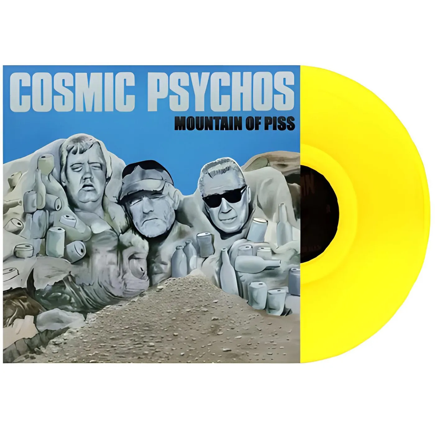 Cosmic Psychos Mountain Of Piss (Yellow, Limited Edition) Vinyl Record