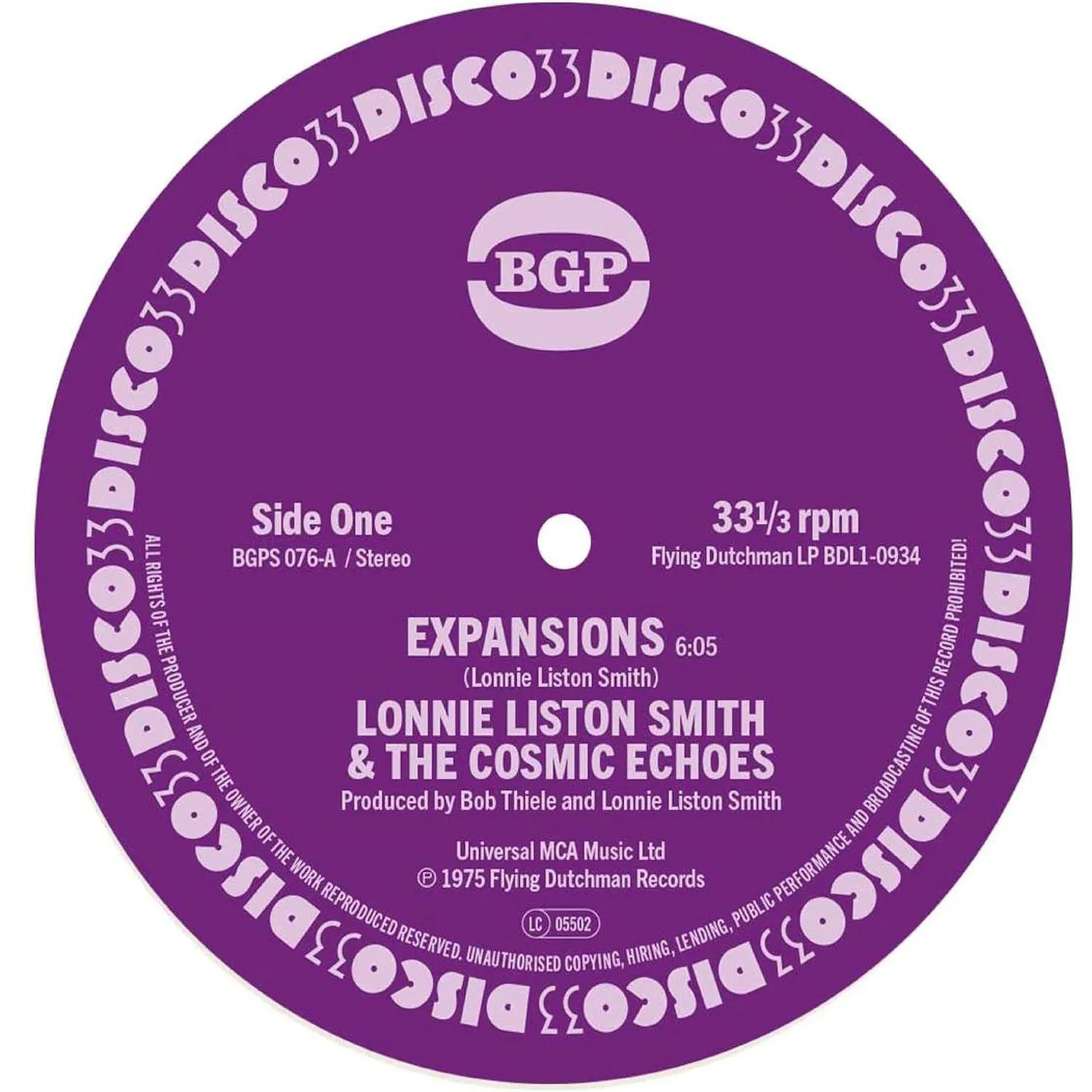 Lonnie Liston Smith and the Cosmic Echoes Expansions / Cosmic Funk Vinyl Record