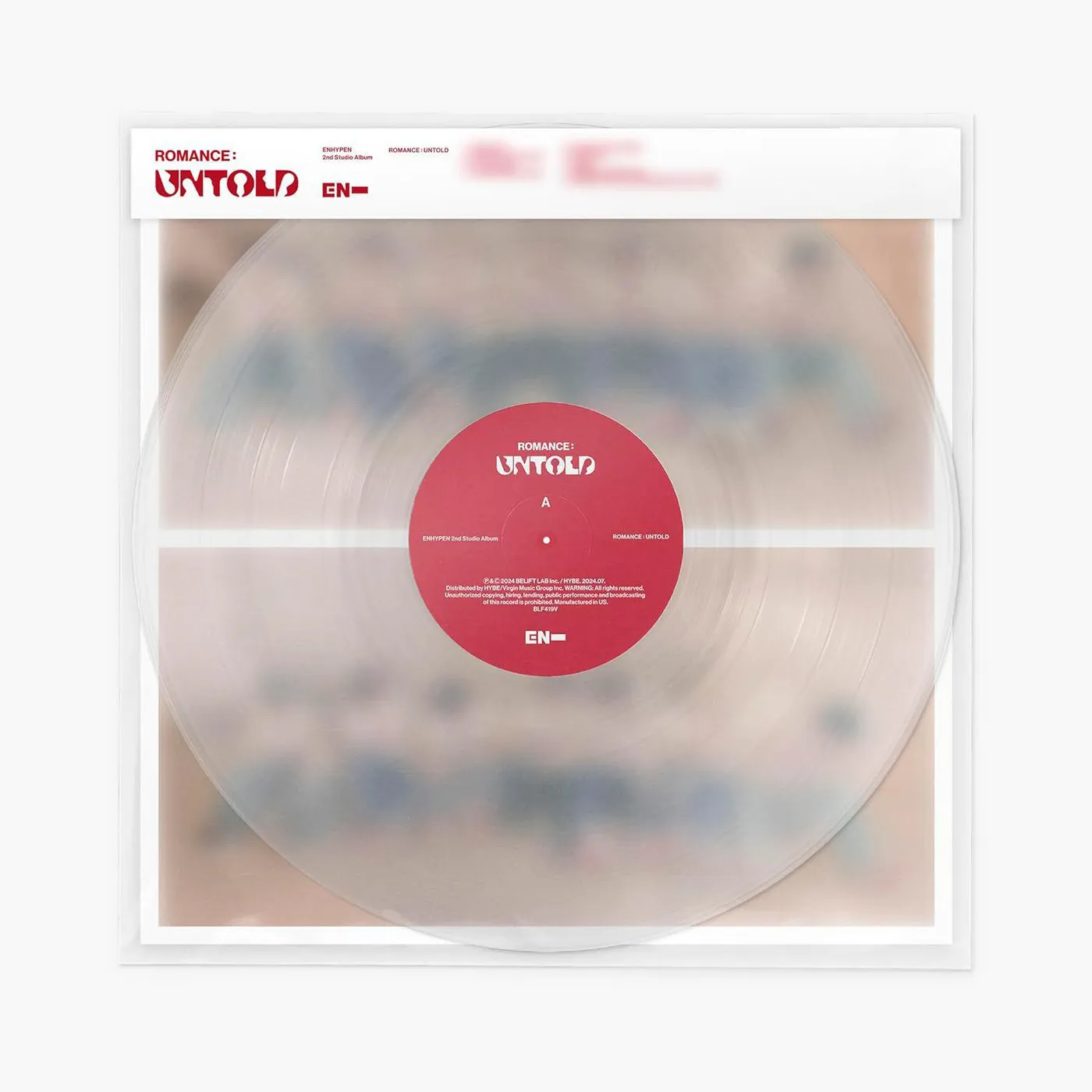 ENHYPEN Romance: Untold (Clear) Vinyl Record