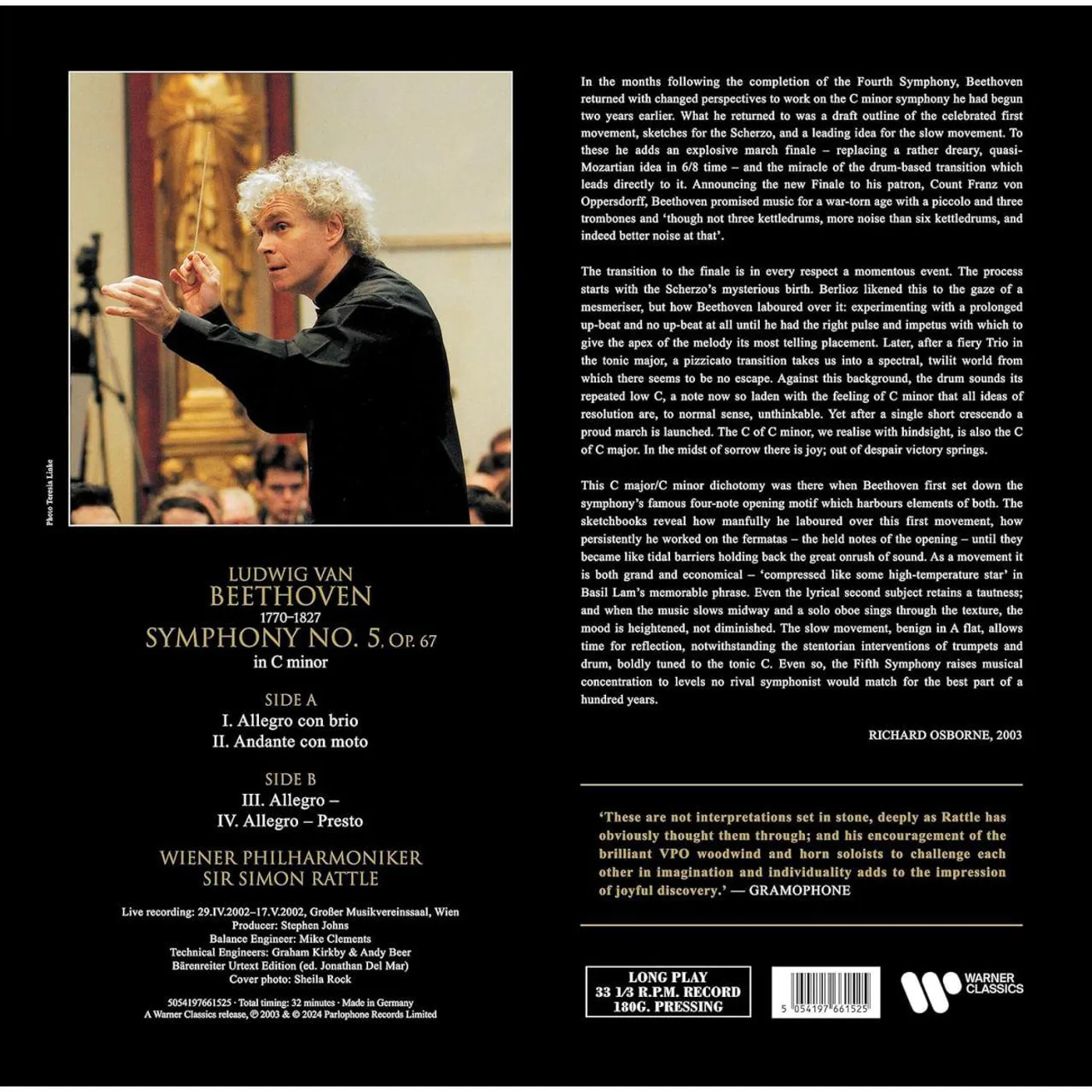 Simon Rattle Beethoven: Symphony No. 5 Vinyl Record