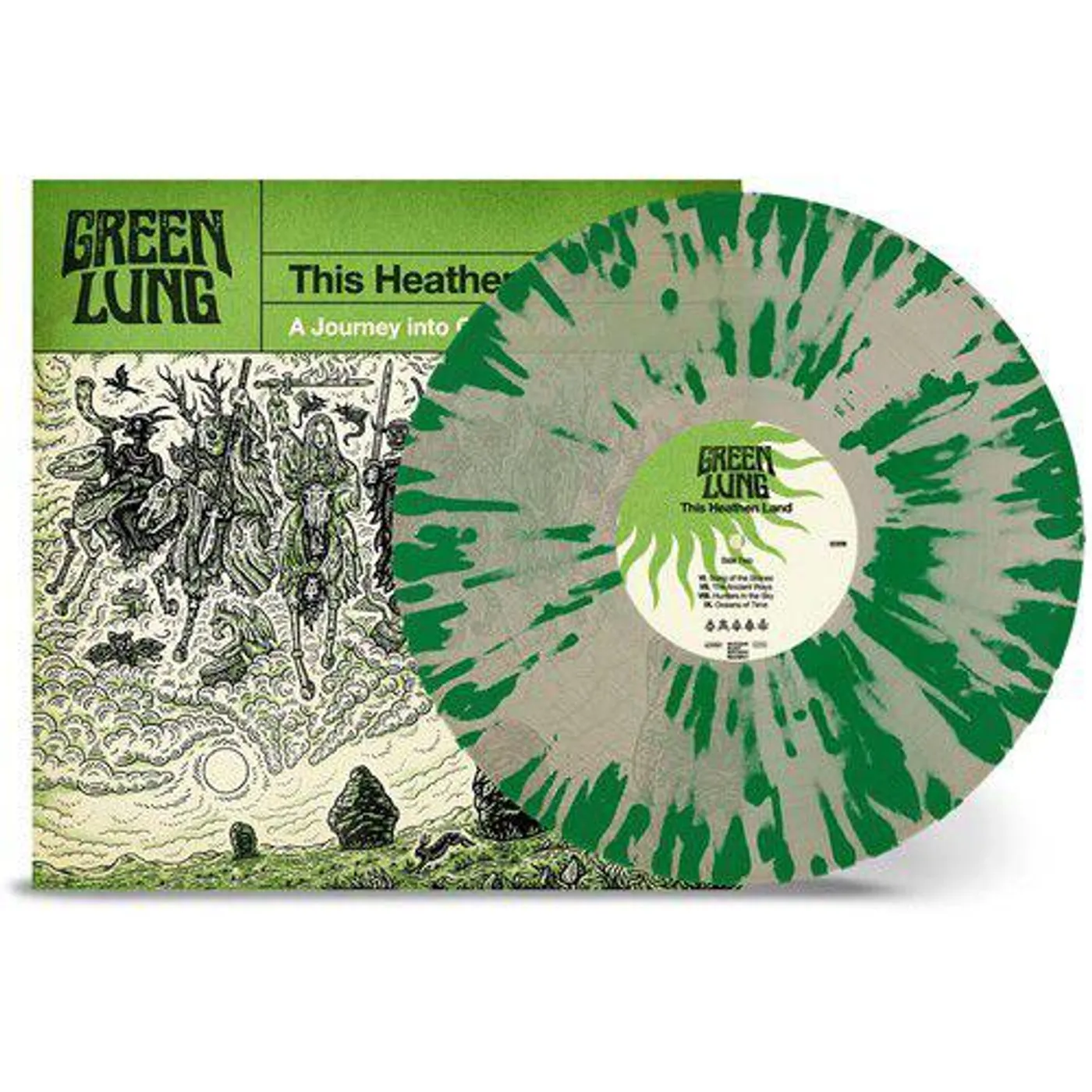 Green Lung This Heathen Land (Natural/Green Splatter) Vinyl Record
