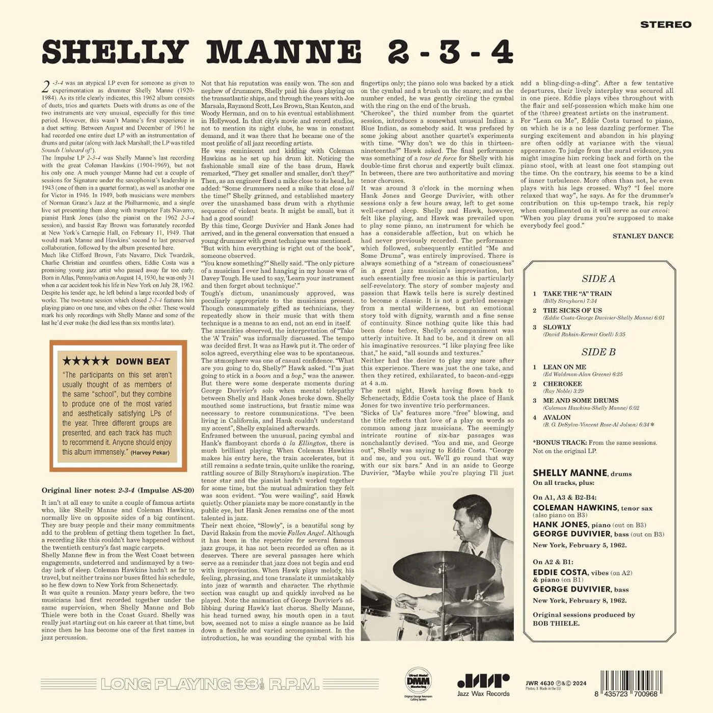 Shelly Manne 2-3-4 Vinyl Record