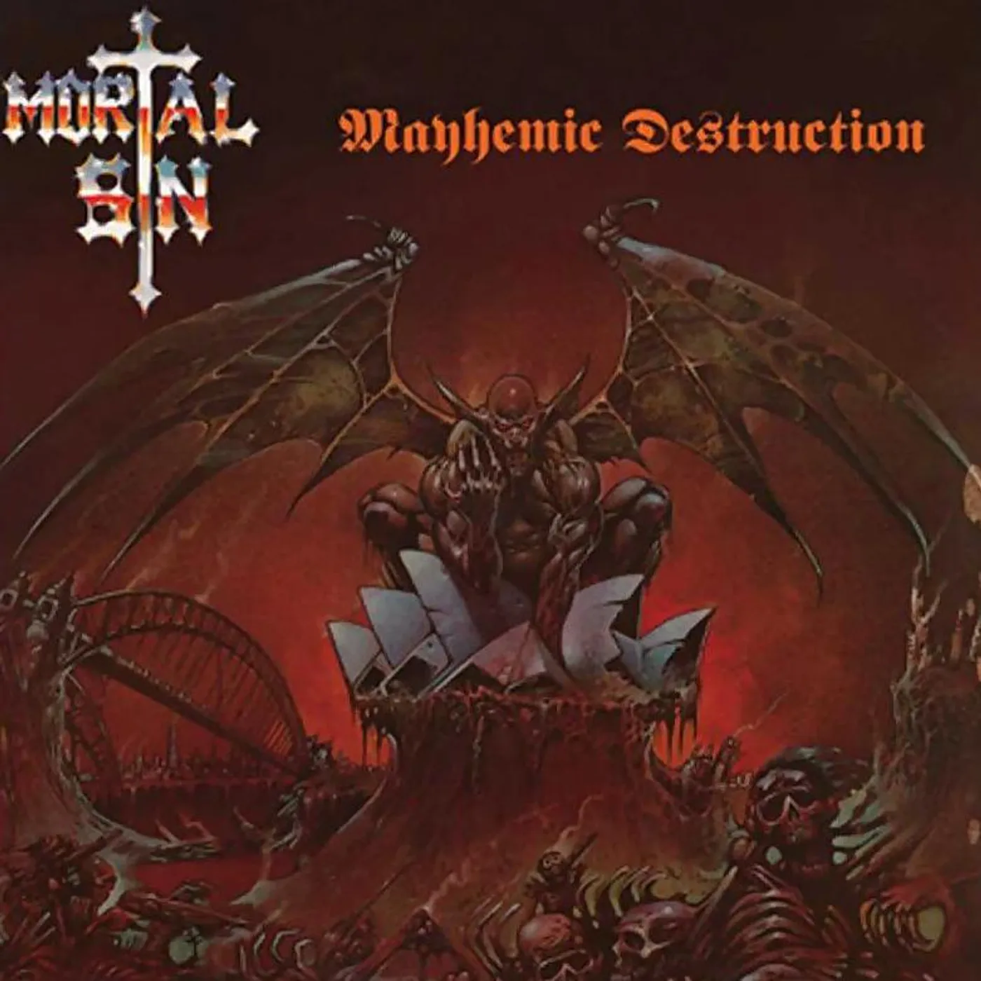 Mortal Sin Mayhemic Destruction (Silver) Vinyl Record